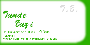 tunde buzi business card